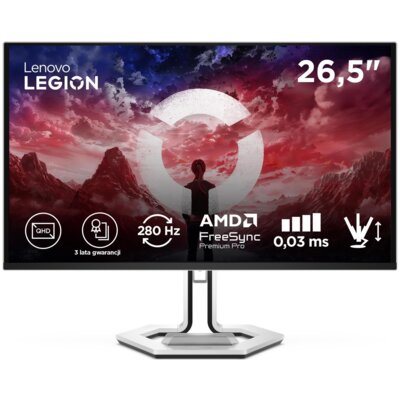 Monitor LENOVO Legion Pro 27Q-10 26.5" 2560x1440px 280Hz 0.03 ms [GTG]
