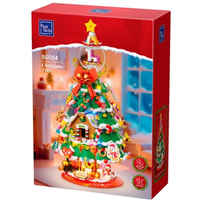Klocki plastikowe PANTASY Choinka Bożonarodzeniowa ze światłami 86004