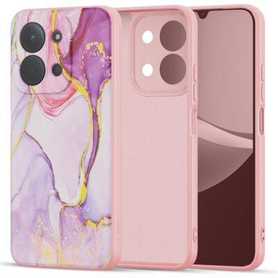 Etui TECH-PROTECT Icon do Xiaomi Redmi 15C (173 mm)/Poco C85 (173 mm) Marmur