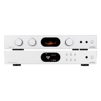 Zestaw stereo wzmacniacz zintegrowany AUDIOLAB 7000A + Odtwarzacz Sieciowy/Streamer AUDIOLAB 7000N SR+SR