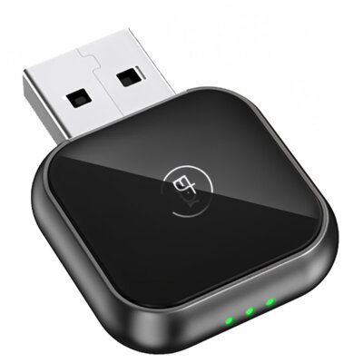 Adapter MOJIETU Roidmi 2w1 Bezprzewodowy CarPlay Android Auto Czarny