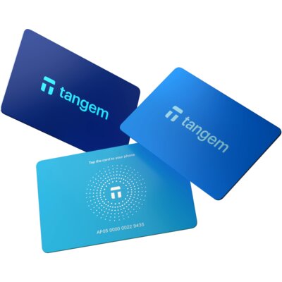 Portfel kryptowalut TANGEM 3 Cards Set HyperBlue