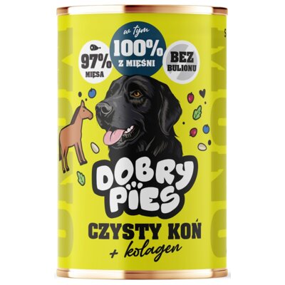 Karma dla psa DOBRY PIES Monoproteinowa z kolagenem Konina 400 g