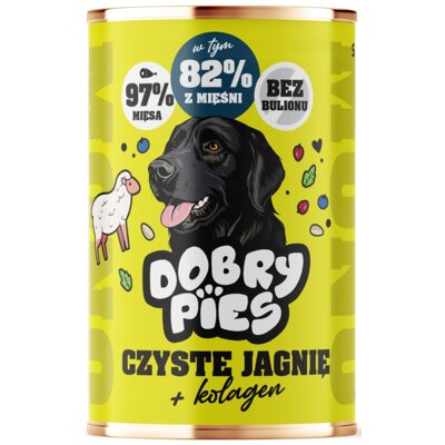 Karma dla psa DOBRY PIES Monoproteinowa z kolagenem Jagnięcina 400 g