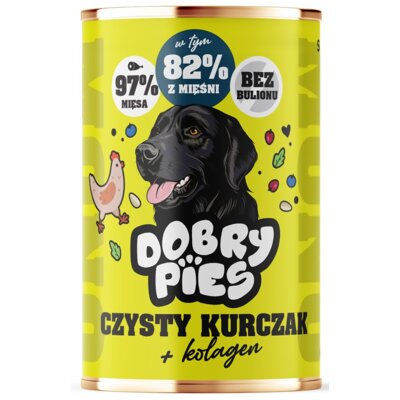 Karma dla psa DOBRY PIES Monoproteinowa z kolagenem Kurczak 400 g