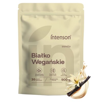 Odżywka białkowa INTENSON Białko wegańskie Waniliowy (900 g) Bez cukru