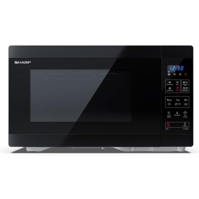 Kuchenka mikrofalowa z Airfry SHARP YCMA262AEB 900W średnica 31.5 cm pojemność 26L Konwekcja Grill Czarny