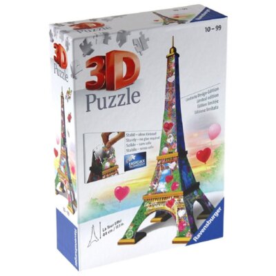 Puzzle 3D RAVENSBURGER Wieża Eiffla Love Edition 11183 (224 elementy)