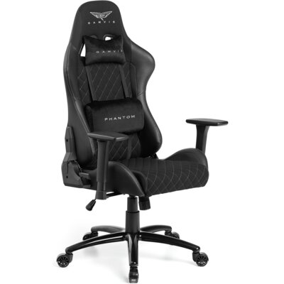 Fotel GAMVIS Phantom Large Czarny (białe elementy)