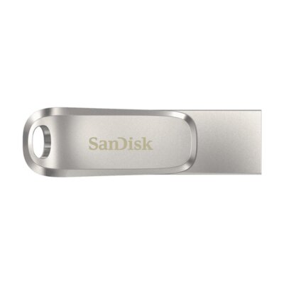 Pendrive SANDISK Ultra Dual Drive Luxe 512GB, USB-C / USB 3.2 Gen. 1 (USB 3.0), Odczyt 400 Mb/s Srebrny