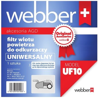 Zdjęcia - Worek na kurz Webber Filtr do odkurzacza  UF10  UF10  (1 sztuka)