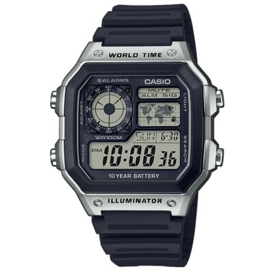 Zegarek CASIO Sport AE-1200WH-1CVEF Czarno-srebrny