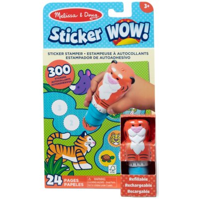 Książka z naklejkami MELISSA&DOUG Sticker Wow Tygrys (twarda okładka)
