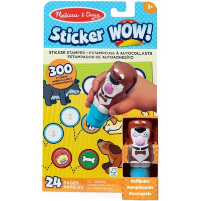 Książka z naklejkami Sticker Wow Pieski (twarda okładka)