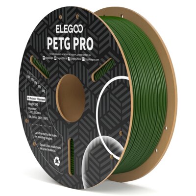 Filament ELEGOO PETG Pro, Średnica 1.75 mm, 1 kg Zielony