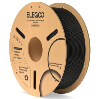 Filament ELEGOO PLA, Średnica 1.75 mm, 1 kg Czarny