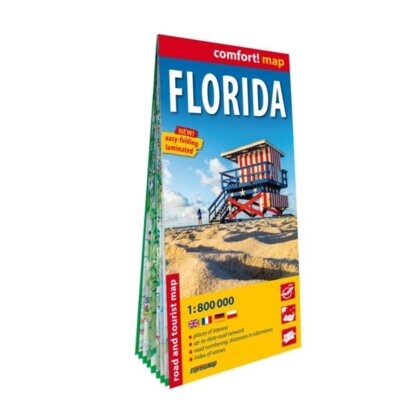 Florida road and tourist map 1:800 000 laminat Praca zbiorowa