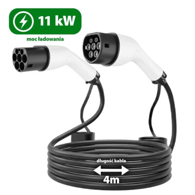 Kabel do ładowania samochodu elektrycznego ENERGENIE EV-T2MF-11KW-4M