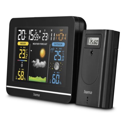 Stacja pogodowa HAMA Usedom Czarny