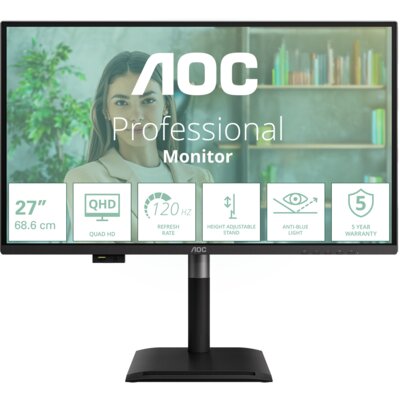 Monitor AOC Q27P4U 27" 2560x1440px IPS 120Hz 4 ms [GTG]