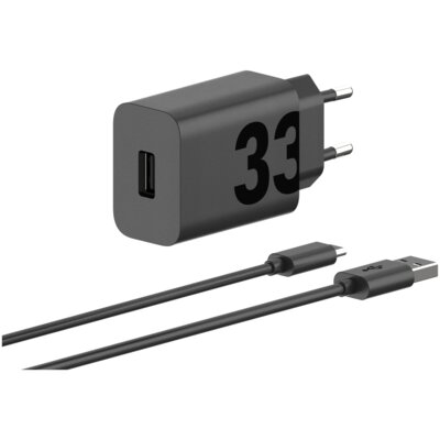 Ładowarka sieciowa MOTOROLA TurboPower 33W Czarny ładowarka do telefonu USB + kabel