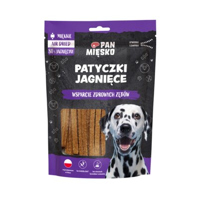 Przysmak dla psa PAN MIĘSKO Patyczki jagnięce 80 g