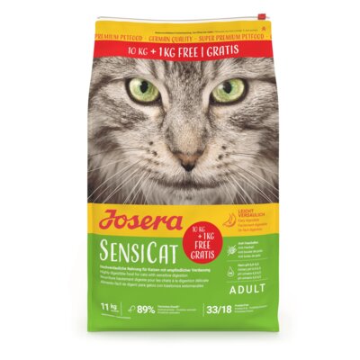 Karma dla kota JOSERA SensiCat Drób 10 kg + 1 kg