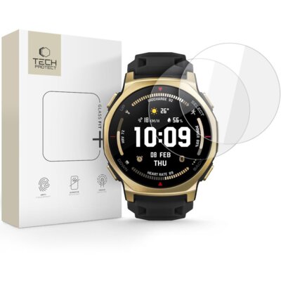 Szkło hartowane TECH-PROTECT Glass Fit+ do Amazfit T-Rex 3 Pro (44 mm) 2 szt.