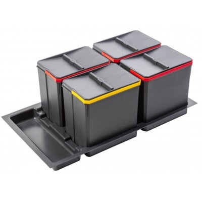 Sortownik GTV do szuflady blum 90cm POCZWÓRNY (4X15L)