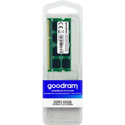 Pamięć RAM GOODRAM 8GB 1600MHz DDR3 SODIMM GR1600S364L11/8G