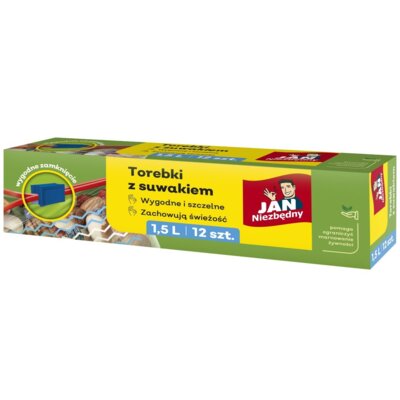 Torebki z suwakiem JAN NIEZBĘDNY 8571053803 (12 sztuk)