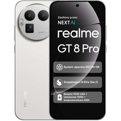 Smartfon REALME GT 8 Pro 5G 12/256GB 6.79" 144Hz Biały