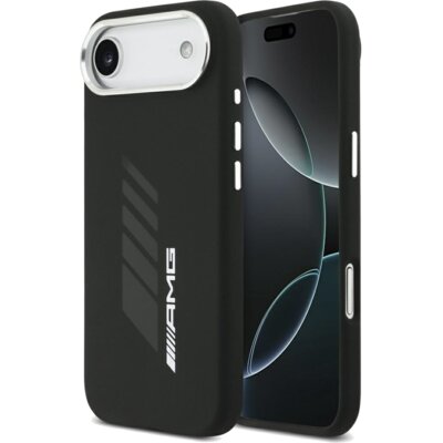 Etui AMG Silicone Oversize Rhombs MagSafe do Apple iPhone Air Czarny