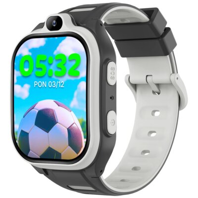 Smartwatch FOREVER Kids Boost KW-530 AI GPS WiFi 4G Czarno-biały