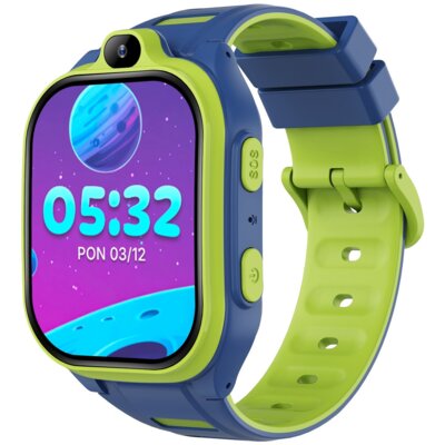 Smartwatch FOREVER Kids Boost KW-530 AI GPS WiFi 4G Niebiesko-zielony