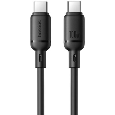 Kabel USB-C - USB-C BASEUS Silky Series 100W 1 m Czarny