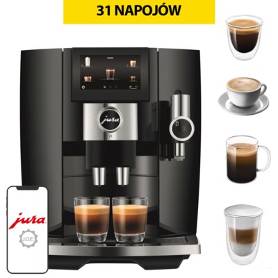 Ekspres JURA J8 Piano Black (EA) z systemem Sweet Foam