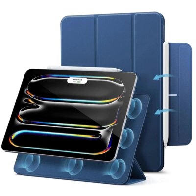 Etui na iPad Pro 13 2024/2025 ESR Rebound Magnetic Granatowy