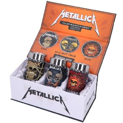 Kieliszek NEMESIS Metallica Pushead Art Collectible (3 szt.)
