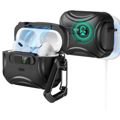 Etui ESR Cyber FlickLock HaloLock MagSafe do Apple AirPods Pro 3 Czarny