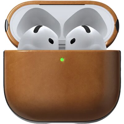 Etui na słuchawki NOMAD Modern Leather Case do Apple Airpods 4 Jasnobrązowy