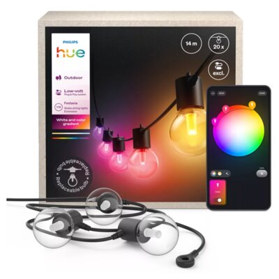 Girlanda ogrodowa PHILIPS HUE Festavia 14 m + moduł przedłużający Bluetooth/ZigBee