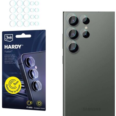 Szkło hybrydowe na obiektyw 3MK Hardy Fusion Lens Protection do Samsung Galaxy S23 Ultra (4 szt.)
