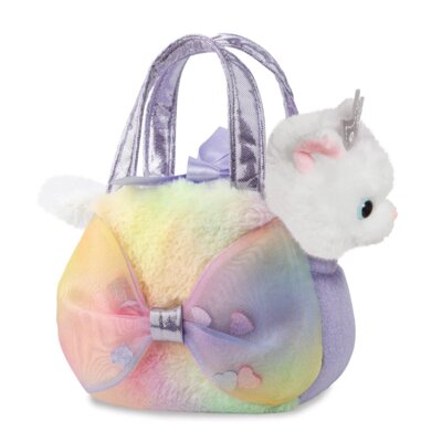 Maskotka AURORA Fancy Pals Kotek Księżniczka Big Bow 61539