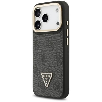 Etui GUESS 4G PU Triangle Logo & Stand Camera MagSafe do Apple iPhone 17 Pro Czarny
