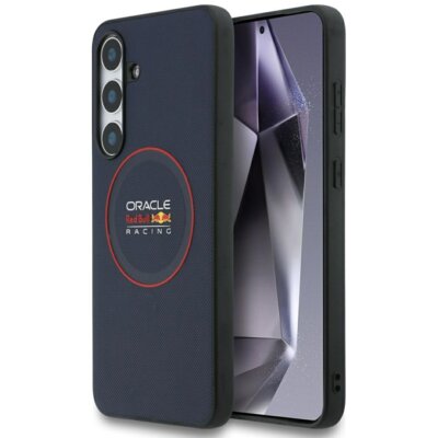 Etui RED BULL Meshed Red Ring MagSafe do Samsung Galaxy S25 FE Granatowy