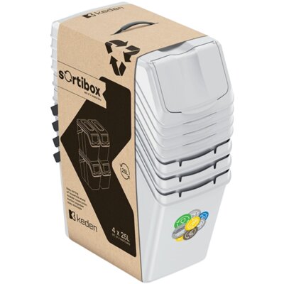 Kosz na śmieci KEDEN Sortibox ISWB25S4-427C 4x25L