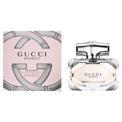 Woda toaletowa dla kobiet o kwiatowo-drzewnym zapachu Gucci Bamboo 50ml
