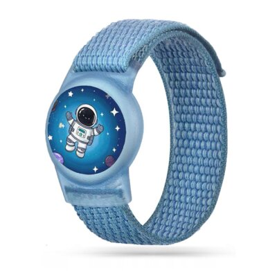 Pasek TECH-PROTECT Nylon for Kids do Apple Airtag 1/2 Niebieski