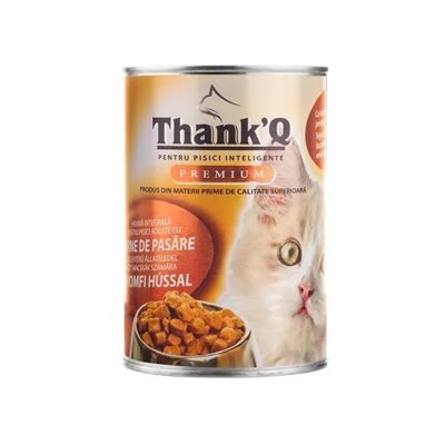 Karma dla kota THANK'Q Premium z kurczakiem 415 g